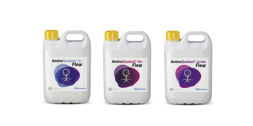 Bioibérica lanza la nueva gama AminoQuelant® Flow. en forma de suspensión concentrada con L-α-aminoácidos, para el estrés carencial de los cultivos