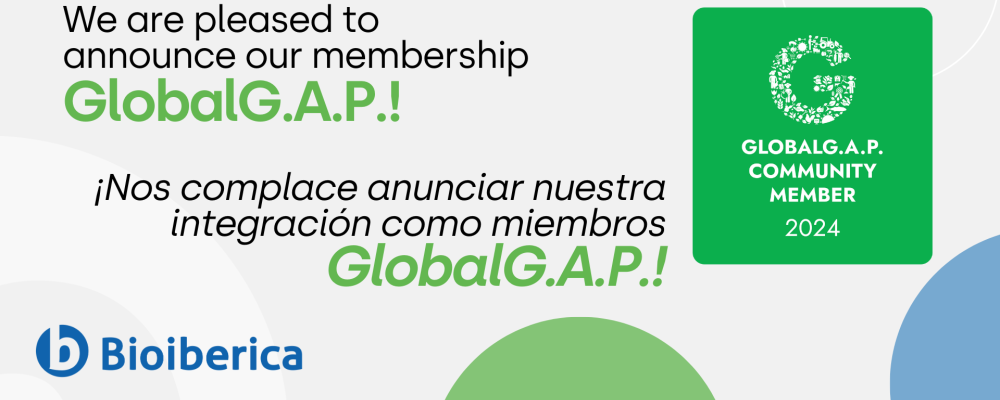 We are pleased to announce our membership in GLOBALG.A.P. 2024!