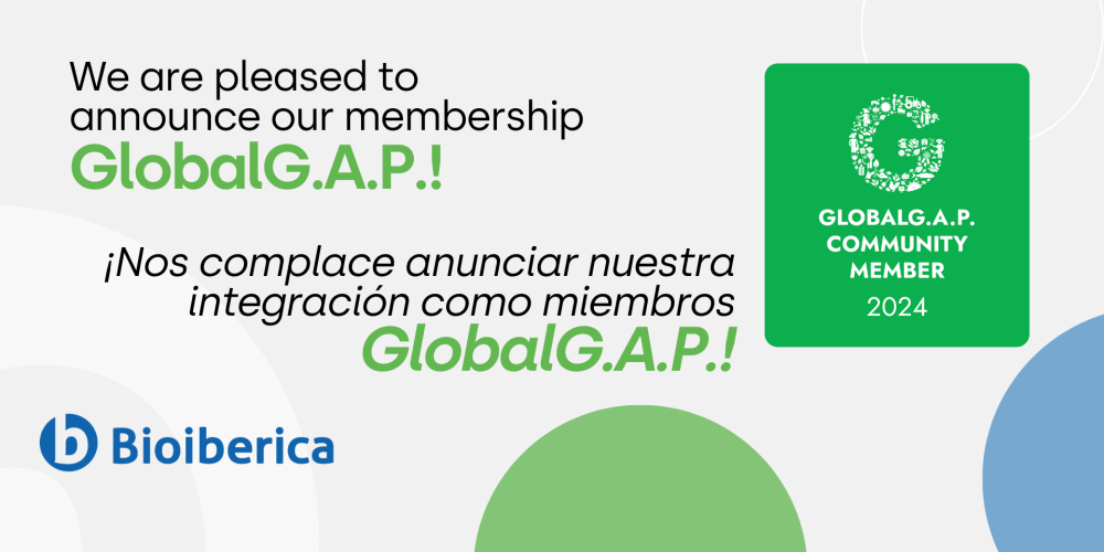 We are pleased to announce our membership in GLOBALG.A.P. 2024!