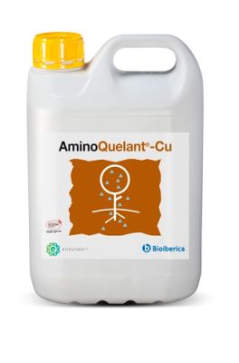 AminoQuelant®-Cu es un producto formulado a partir de aminoácidos de nuestra exclusiva tecnología Enzyneer® y cobre